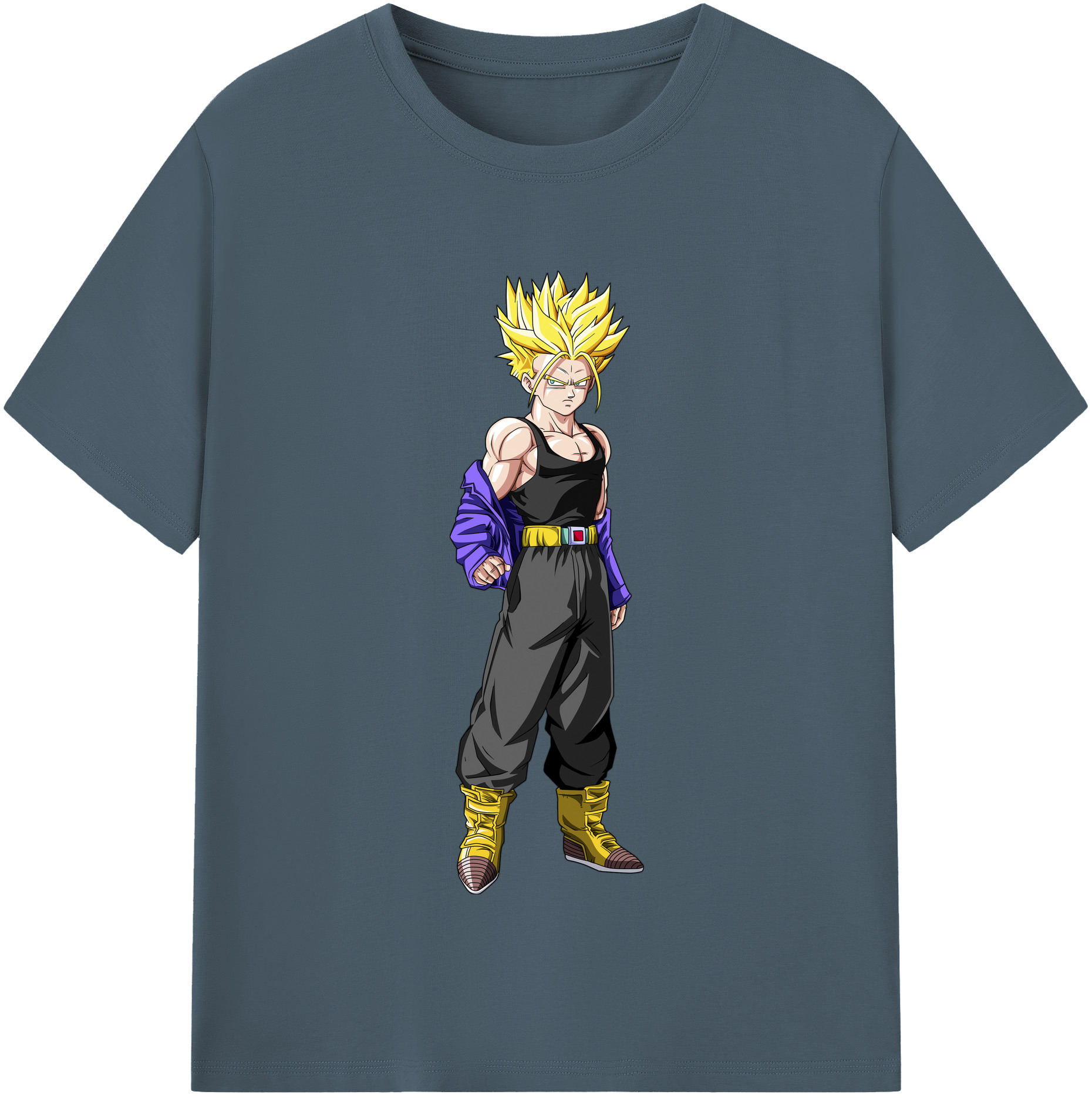 （画像用） ドラゴンボール トランクス（Torankusu）DRAGON BALL Trunks 綿100％半袖Tシャツ（フロントプリント）